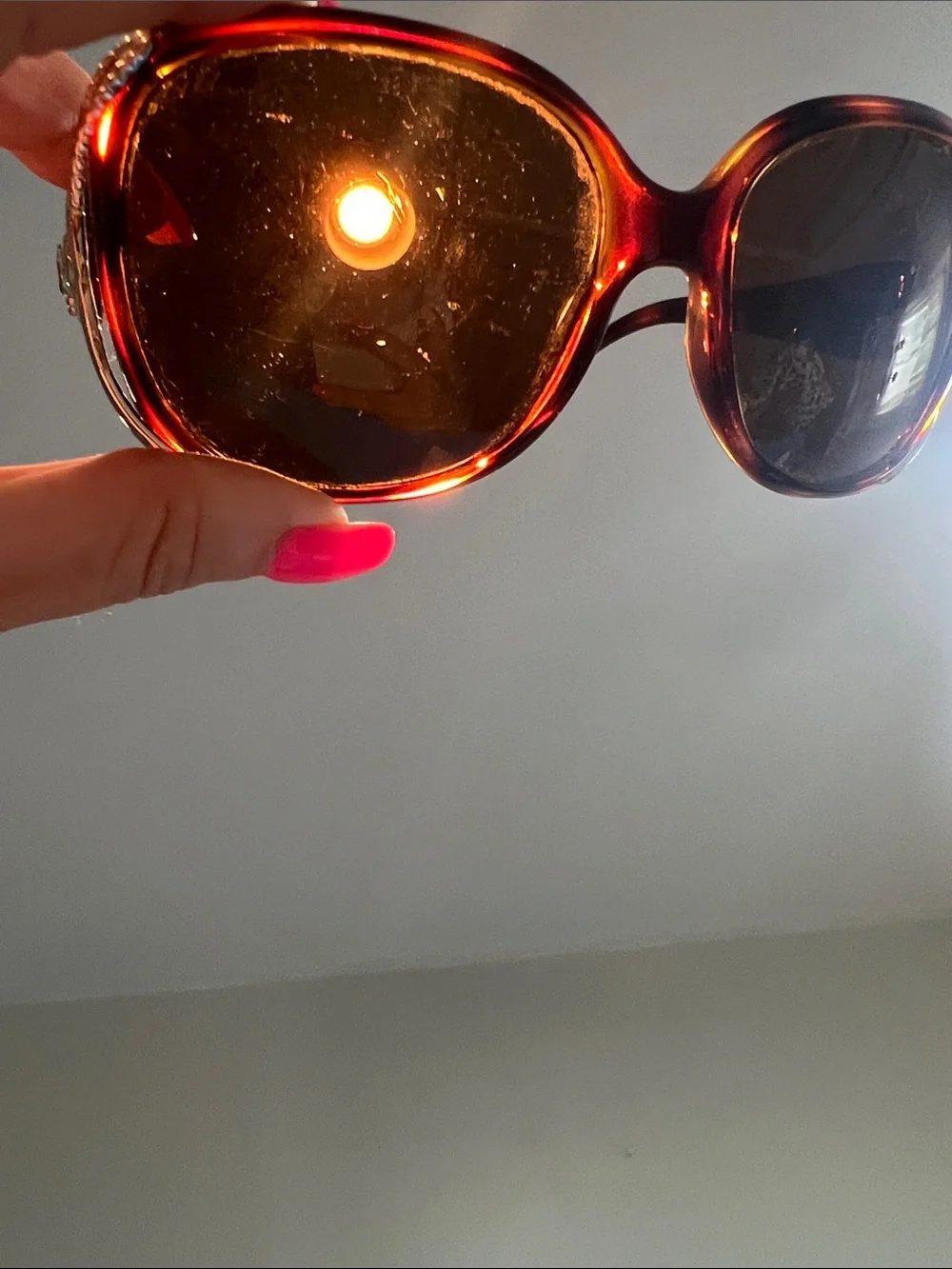 Guess Tortoiseshell Sunglasses with Silver Logo Accent